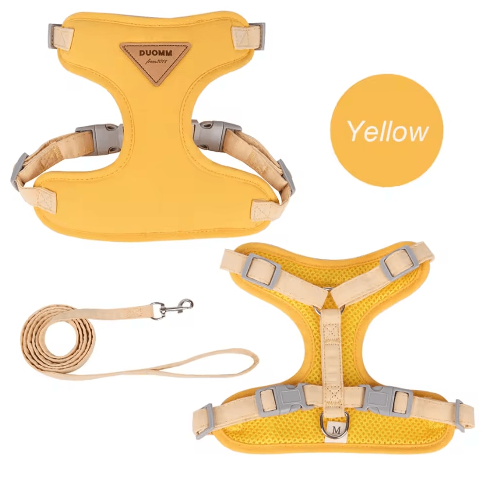 PawComfort Breathable Mesh Pet Harness And Leash Set 3