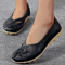 SoftStep Genuine Leather Hollow SlipOn Ballet Flats 1