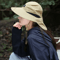 BreezeShield Wide Brim Waterproof Sun Hat With Neck Flap 0