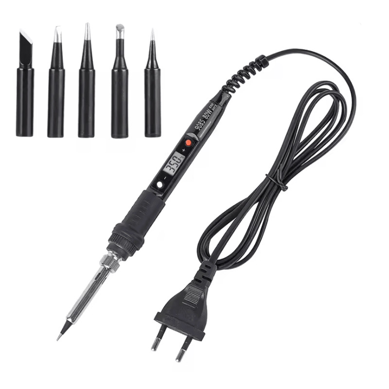 JCD 80W Adjustable Temperature Soldering Iron Kit With LCD Display 3