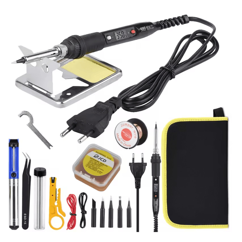 JCD 80W Adjustable Temperature Soldering Iron Kit With LCD Display 4