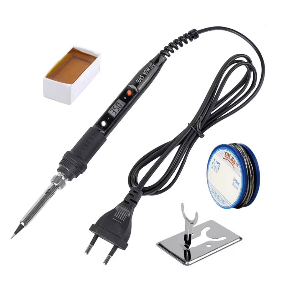 JCD 80W Adjustable Temperature Soldering Iron Kit With LCD Display 5