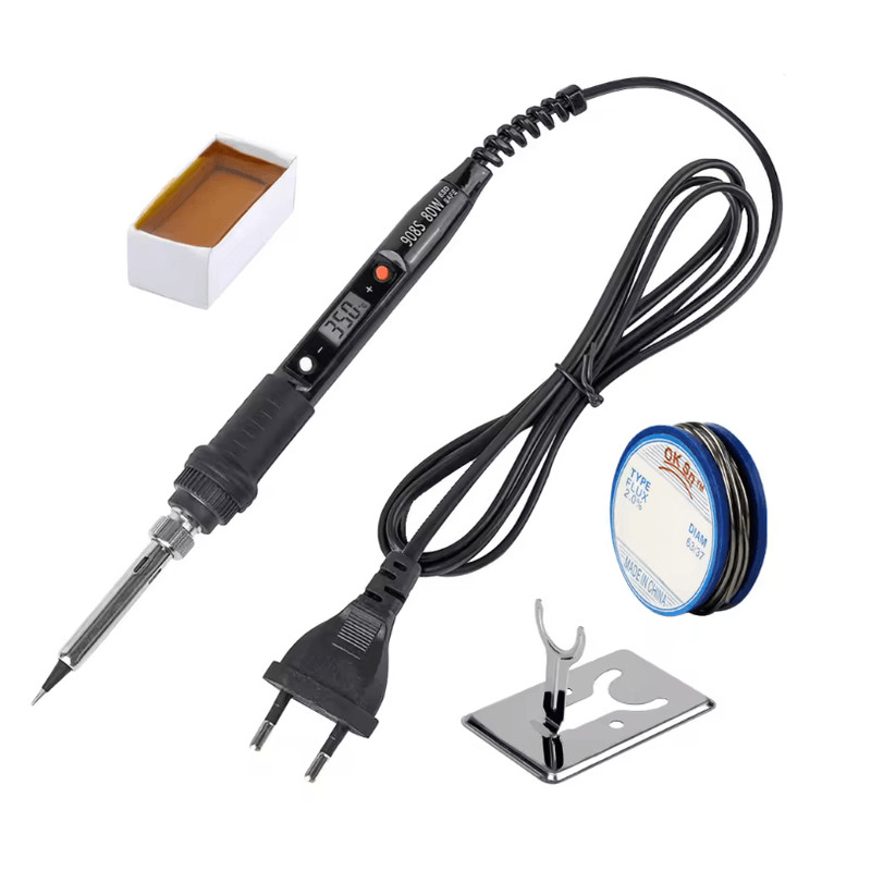 JCD 80W Adjustable Temperature Soldering Iron Kit With LCD Display 5