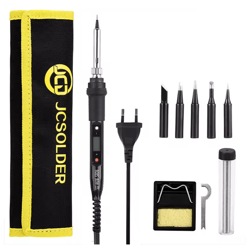 JCD 80W Adjustable Temperature Soldering Iron Kit With LCD Display 7