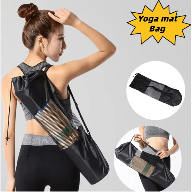 AirFlex Breathable Mesh Yoga Mat Bag With Adjustable Strap 0