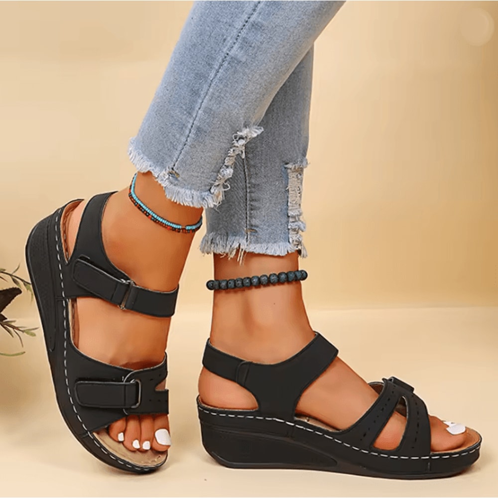 BreezeWalk Lightweight Wedge Sandals For Women 2