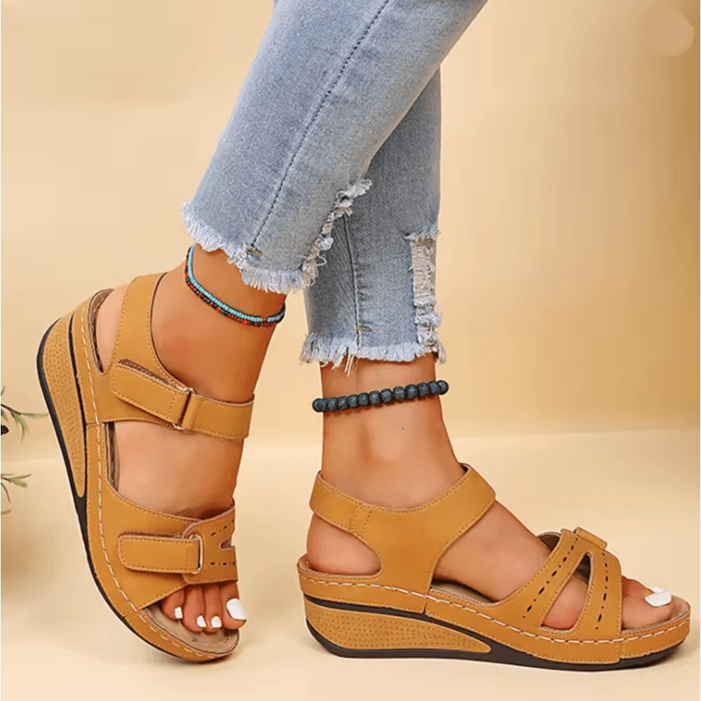 BreezeWalk Lightweight Wedge Sandals For Women 3