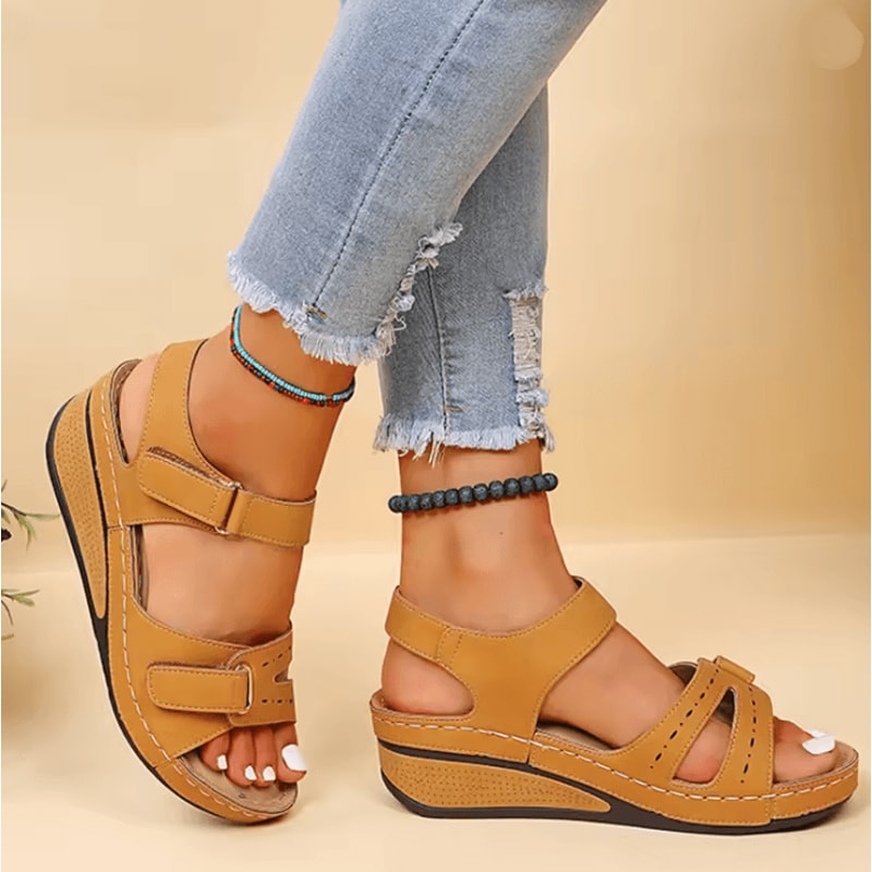 BreezeWalk Lightweight Wedge Sandals For Women 3