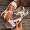 BreezeStride Soft Heel Peep Toe Wedge Sandals 0
