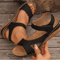 BreezeStride Soft Heel Peep Toe Wedge Sandals 2