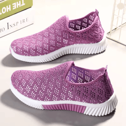 womens breathable mesh walking sneakers with soft sole for all day comfort