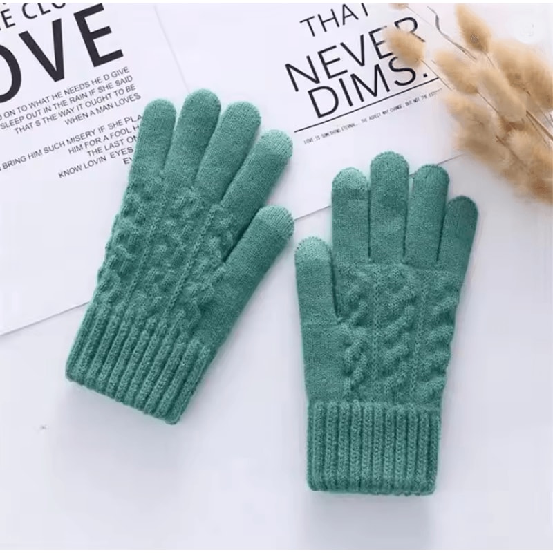 Winter Touchscreen Fleece Gloves For Men And Women With Warm Wool Knit Lining 2