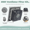 Ventilator Filter Fan Kit 80mm For Server Racks And Data Centers Waterproof And Dustproof 0