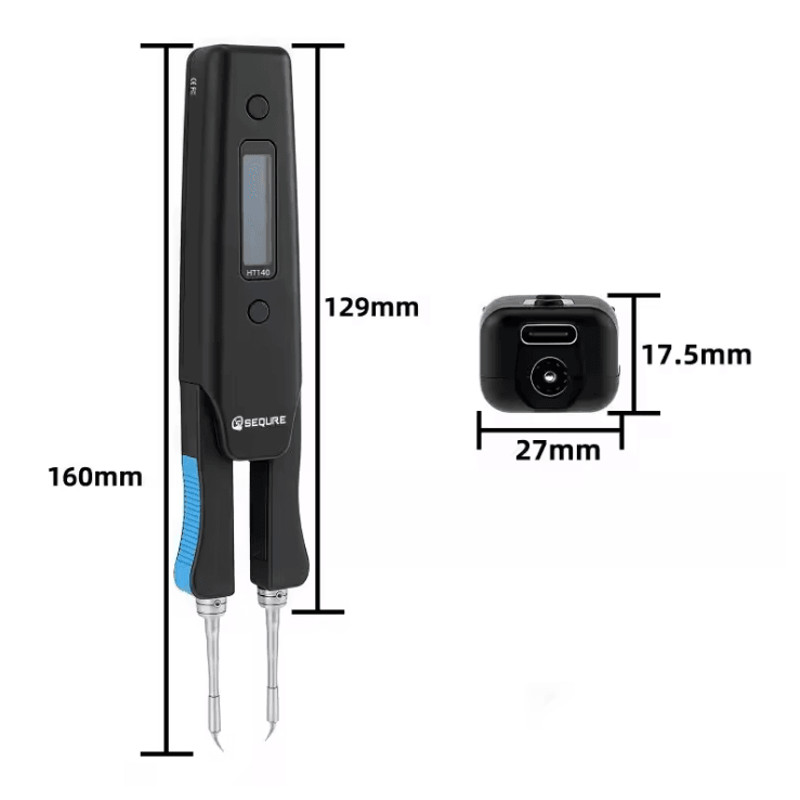 SEQURE HT140 2 In 1 Portable Hot Tweezers And Soldering Iron 1