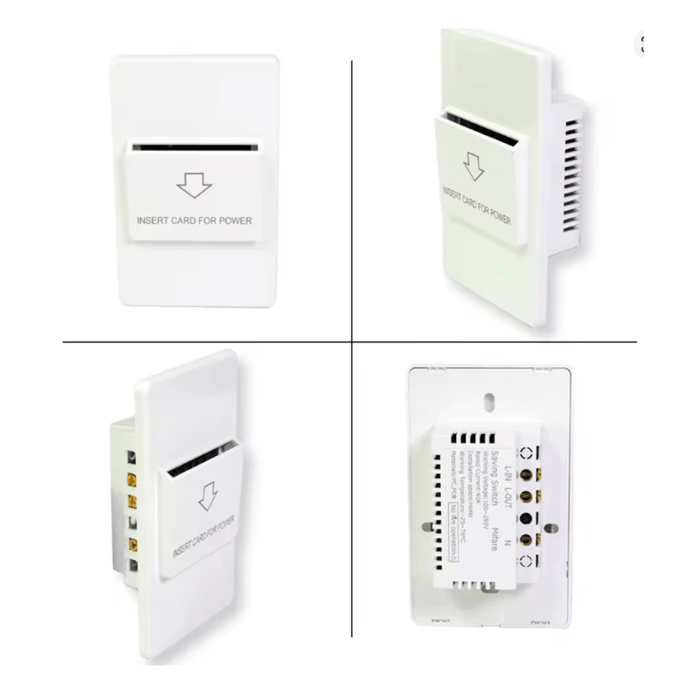 EcoCard Smart Hotel Power Saver Switch 125 KHz 1356 MHz Card Activated 0
