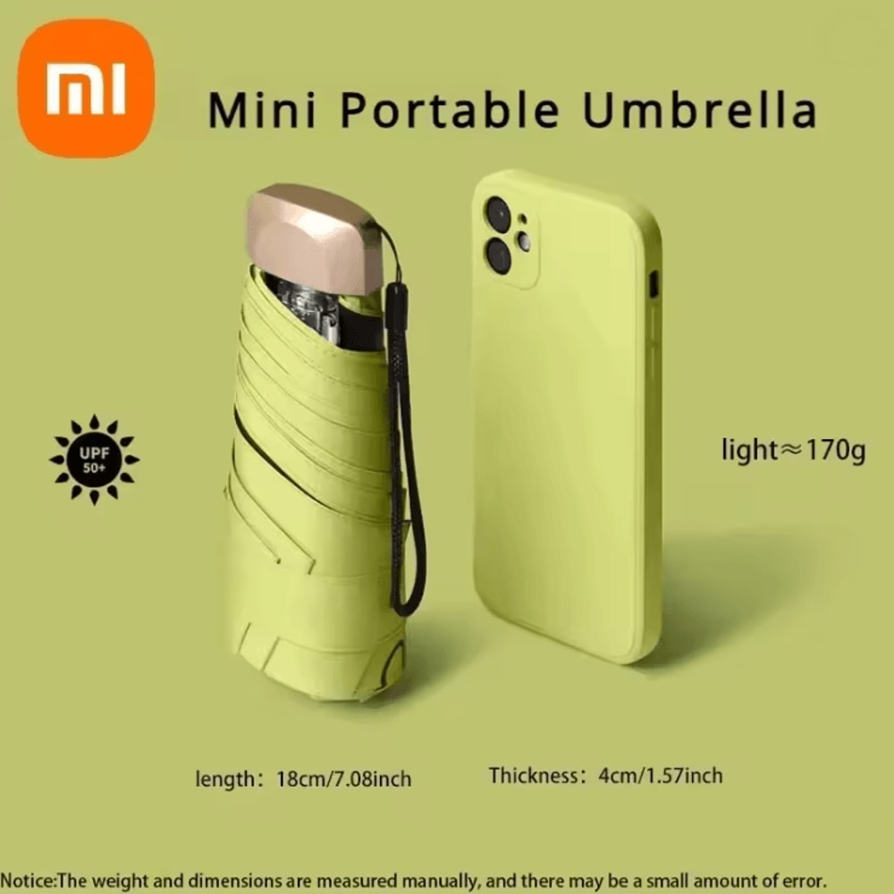 Xiaomi Capsule Mini Umbrella Ultra Light Dual Use Rain And UV Pocket Umbrella 3