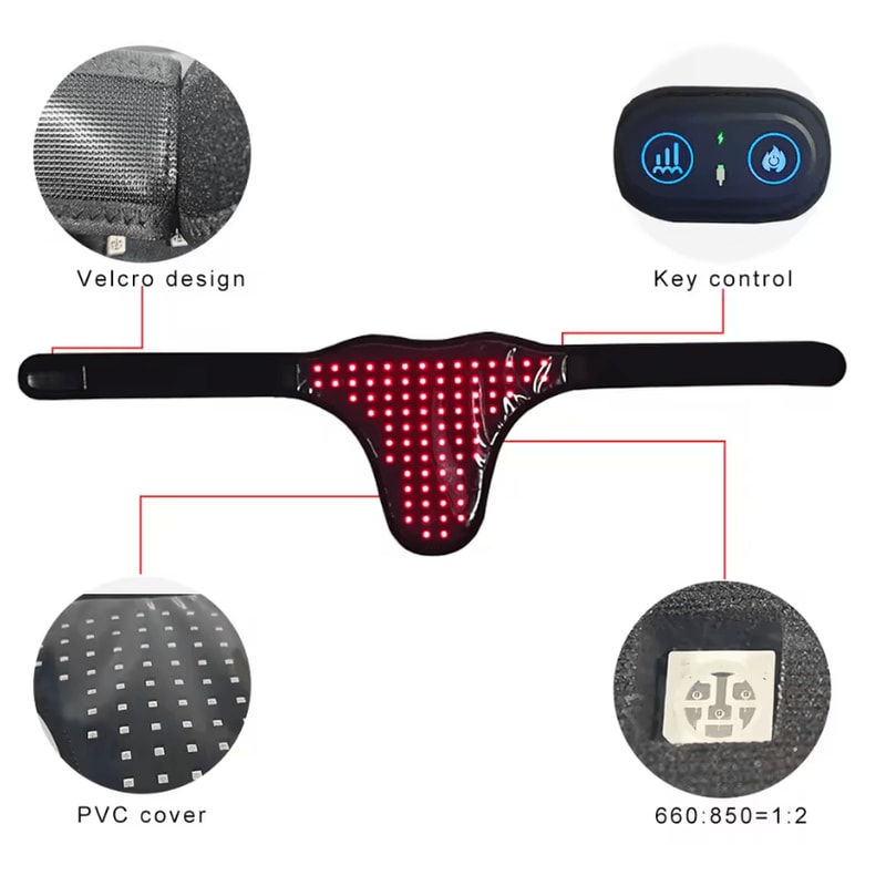 RejuveFlex LED Infrared Abdominal Massage Belt For Pain Relief 1