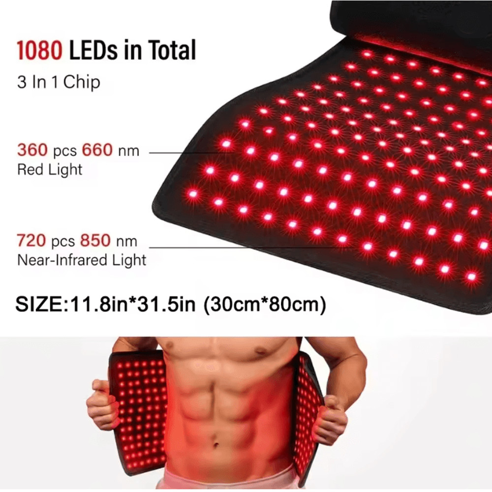 RejuvaWave 850nm Infrared Pain Relief Heating Pad Belt 1