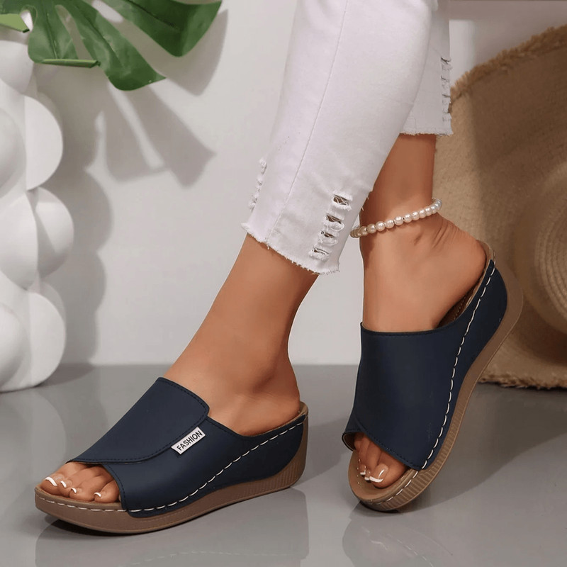 SummerStep Wedge Breathable Buckle Sandals For Women 2