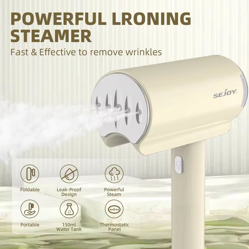Sejoy Handheld Travel Garment Steamer 1000W Portable Fabric Wrinkle Remover 0
