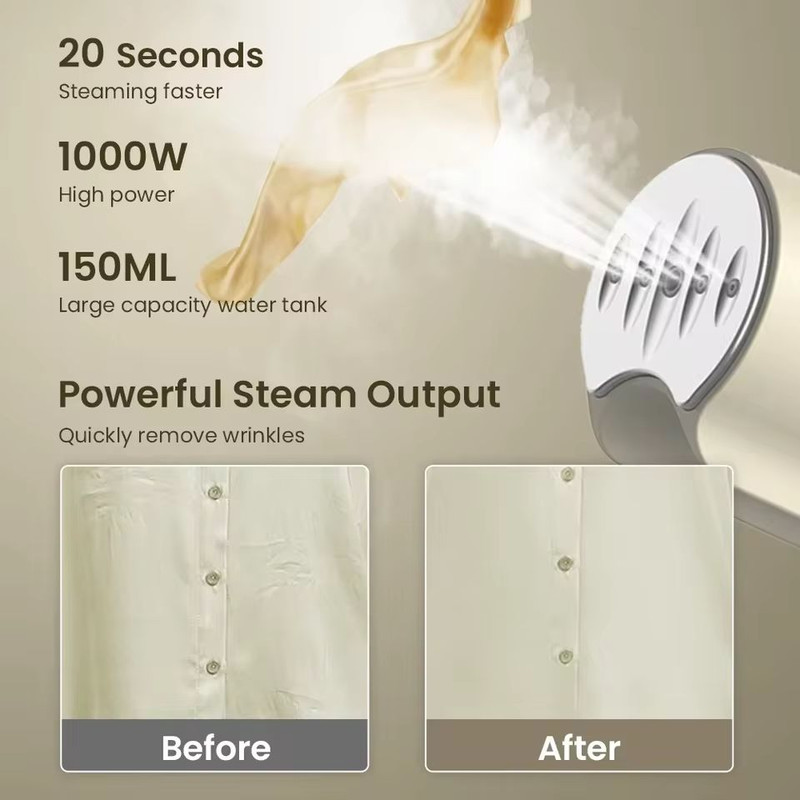 Sejoy Handheld Travel Garment Steamer 1000W Portable Fabric Wrinkle Remover 3