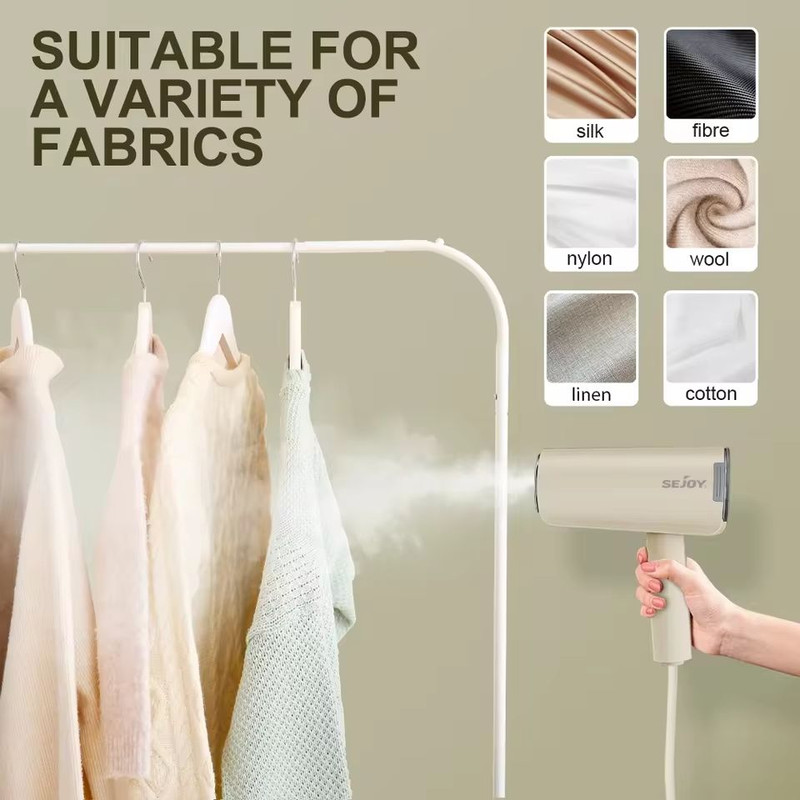 Sejoy Handheld Travel Garment Steamer 1000W Portable Fabric Wrinkle Remover 5