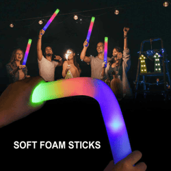 glowvibe led foam party sticks
