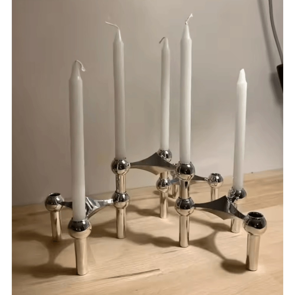 MoleCandle Nordic Metal Candle Holder 0