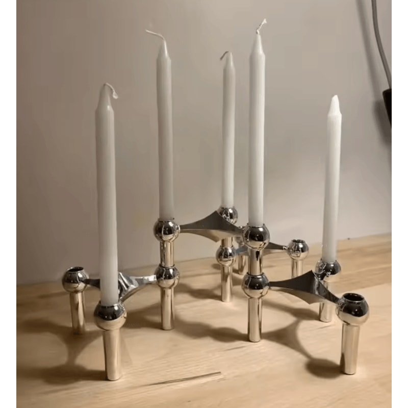 MoleCandle Nordic Metal Candle Holder 0