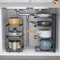 Adjustarack Multi Layer Adjustable Pot Rack Organizer Stainless Steel Kitchen Pot Storage Rack 0