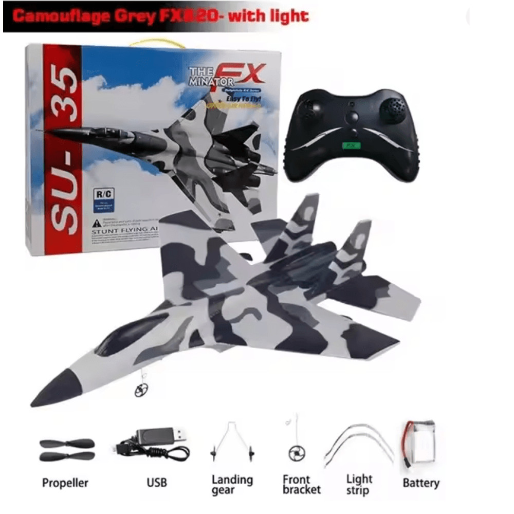 SkyMaster SU35 RC Plane Remote Control Airplane Foam Glider With LED Lights 3