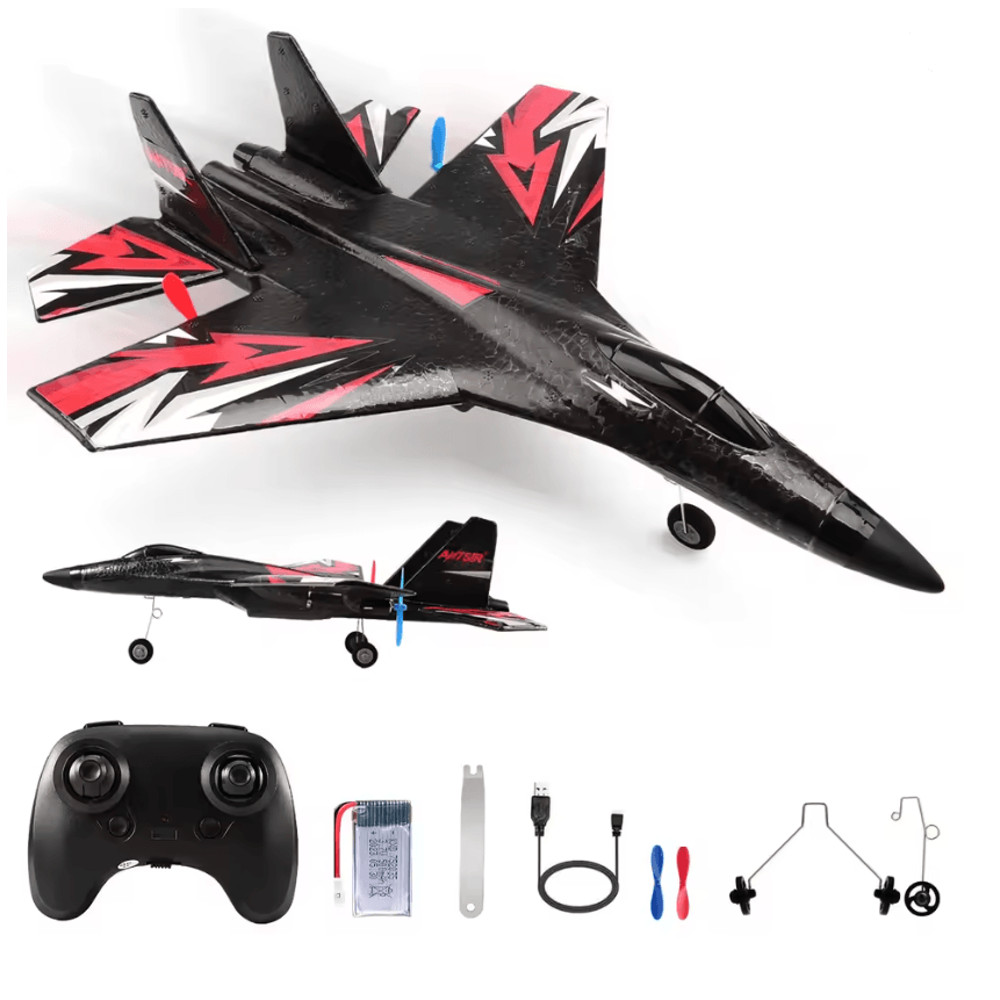 SkyMaster SU35 RC Plane Remote Control Airplane Foam Glider With LED Lights 4