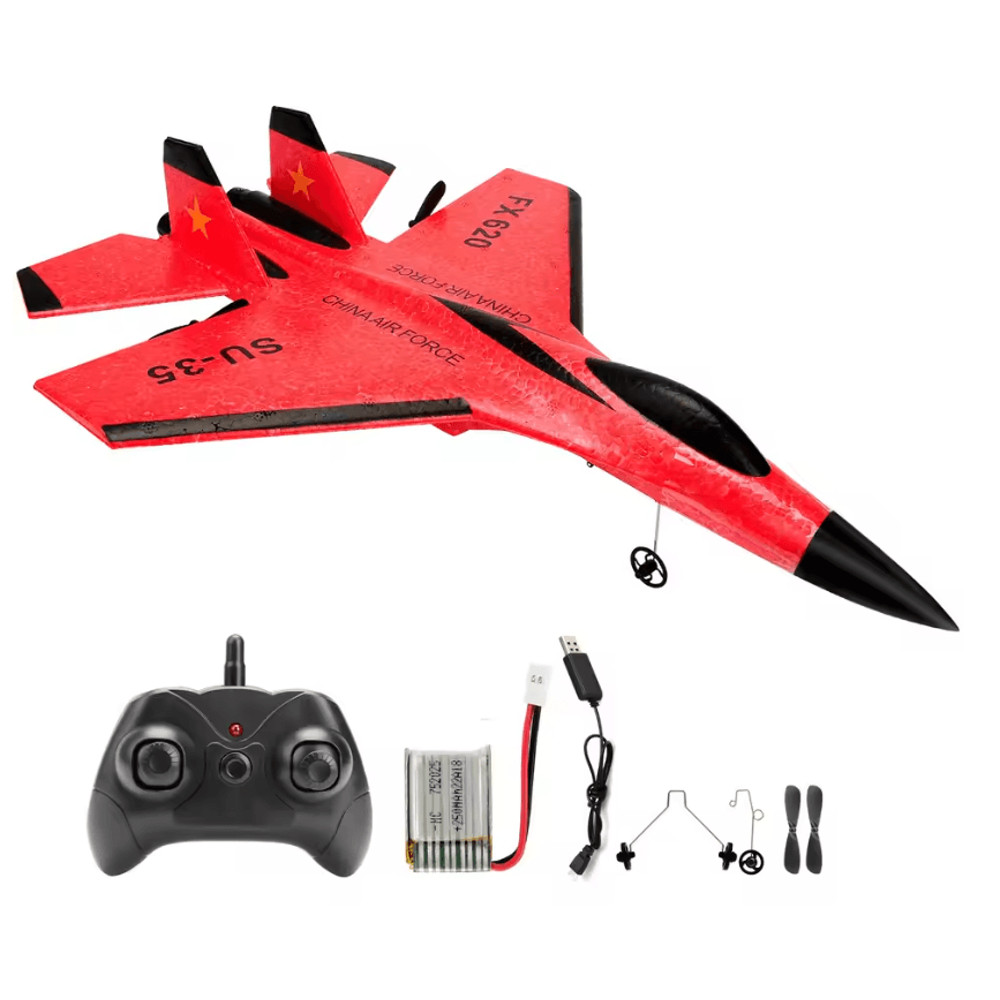 SkyMaster SU35 RC Plane Remote Control Airplane Foam Glider With LED Lights 6