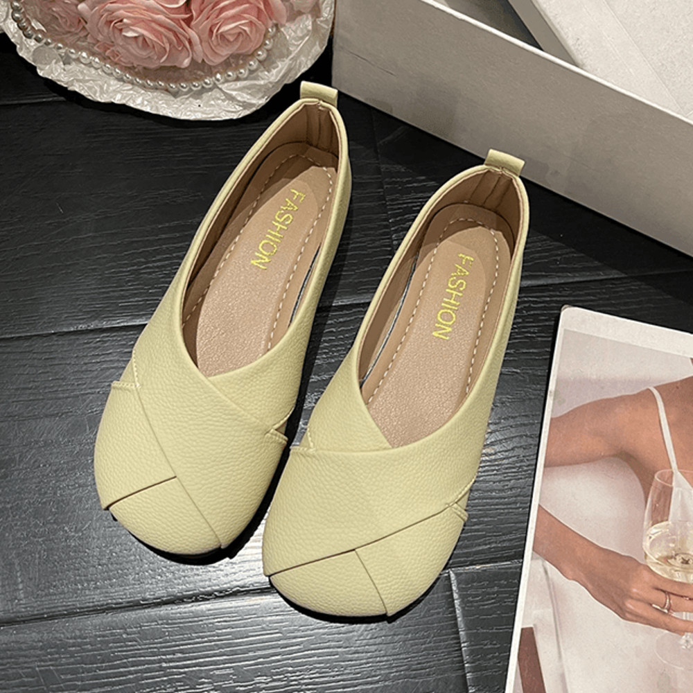 Heritage Ease Womens Leather Slip On Loafers  Comfortable Casual Flats For Nursing And Everyday Wea 2
