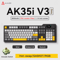 Ajazz AK35I V3 MAX Gasket Mechanical Keyboard TriMode Wired Bluetooth Wireless Gaming Keyboard 0