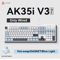 Ajazz AK35I V3 MAX Gasket Mechanical Keyboard TriMode Wired Bluetooth Wireless Gaming Keyboard 2