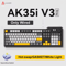 Ajazz AK35I V3 MAX Gasket Mechanical Keyboard TriMode Wired Bluetooth Wireless Gaming Keyboard 6