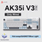 Ajazz AK35I V3 MAX Gasket Mechanical Keyboard TriMode Wired Bluetooth Wireless Gaming Keyboard 7