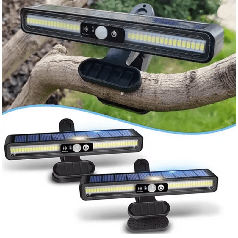SunGuard Clip On Solar Motion Sensor Light Outdoor Waterproof Fence Security Lamp 0