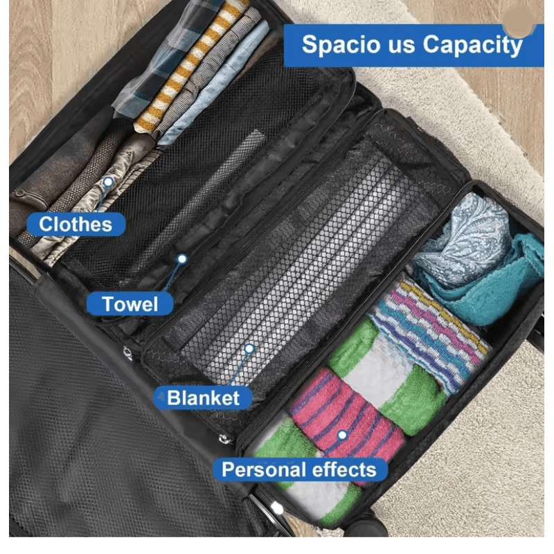 TravelEase Collapsible Hanging Suitcase Organizer High Capacity Packing Cube Closet 2