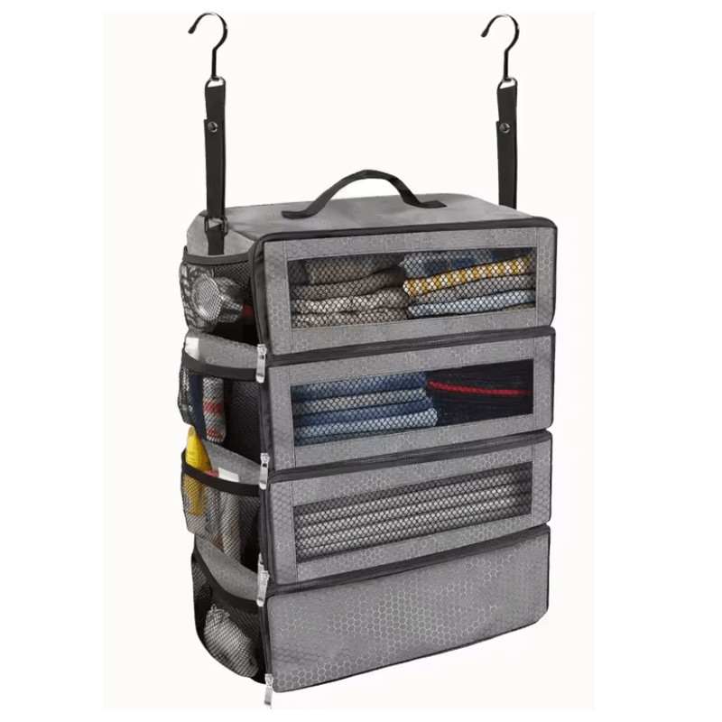 TravelEase Collapsible Hanging Suitcase Organizer High Capacity Packing Cube Closet 4