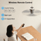 USB Rechargeable Ceiling Camping Fan With LED And Remote 2