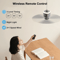 USB Rechargeable Ceiling Camping Fan With LED And Remote 2