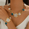 Boho Geometric Chunky Jewelry Set 0