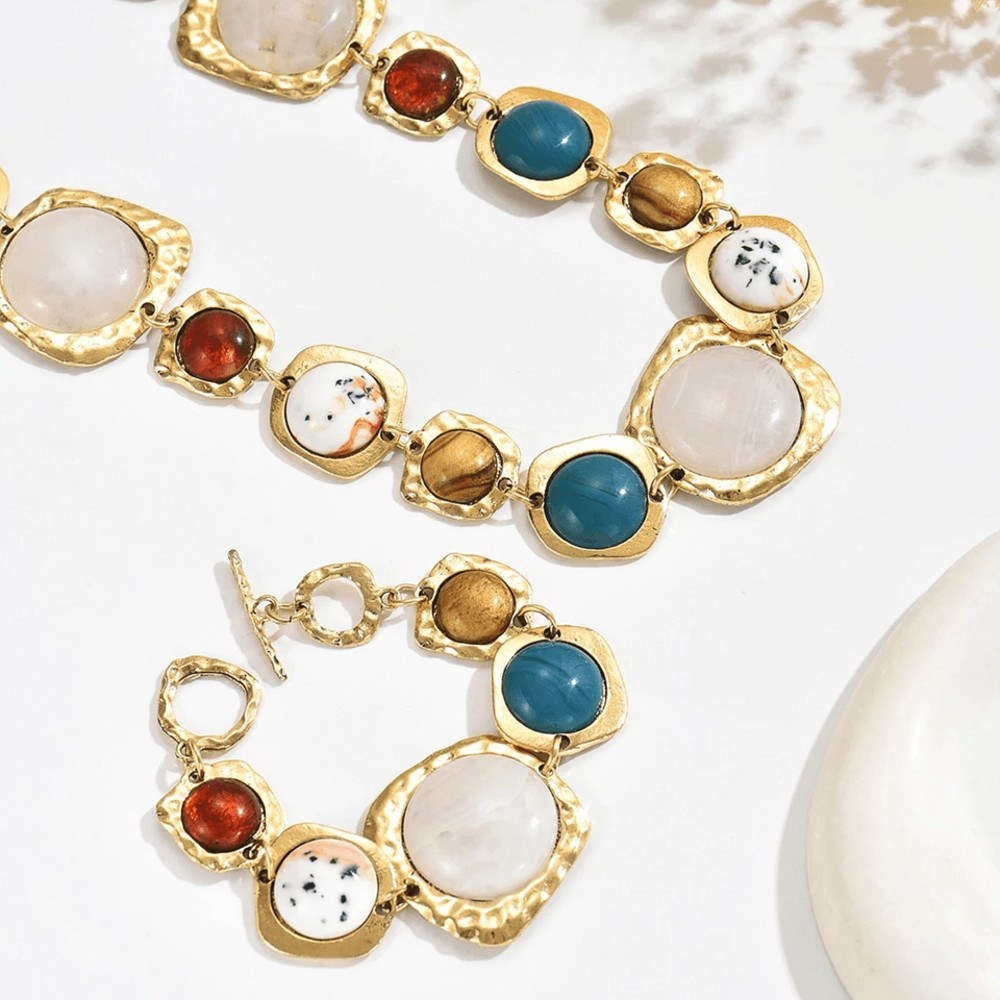 Boho Geometric Chunky Jewelry Set 3