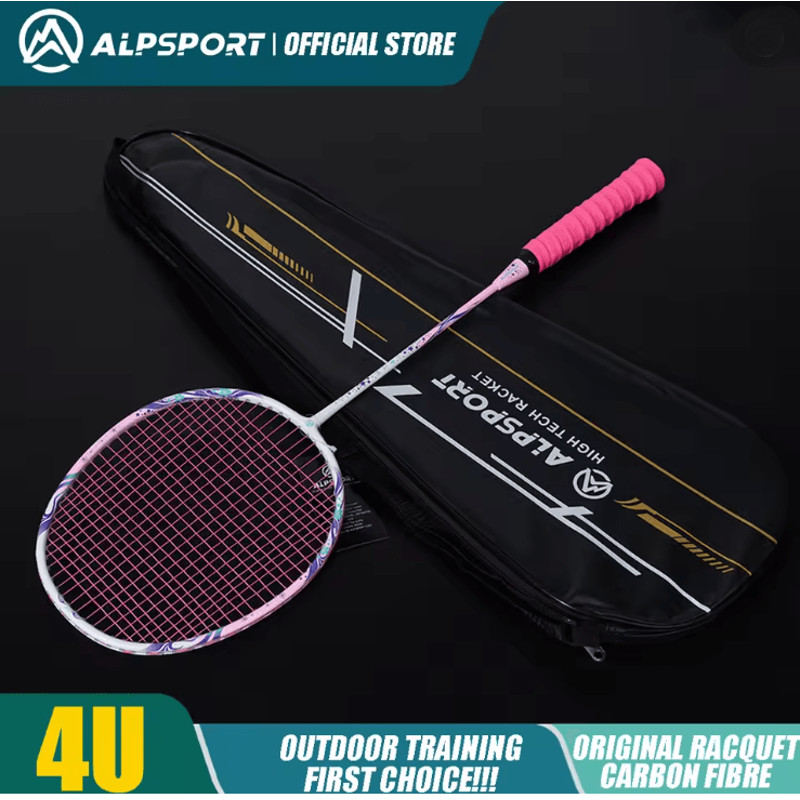 EliteStrike TX 4U Carbon Fiber Badminton Racket Offensive Power 2