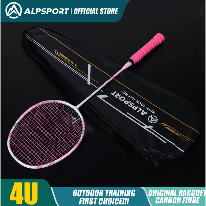 EliteStrike TX 4U Carbon Fiber Badminton Racket Offensive Power 3
