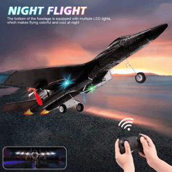 high performance su27 foam jet glider with led night lights