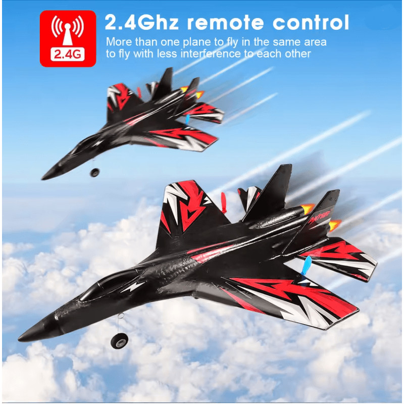 High Performance SU27 Foam Jet Glider With LED Night Lights 1