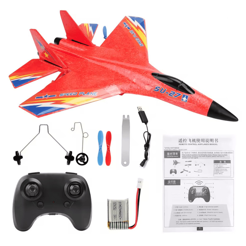 High Performance SU27 Foam Jet Glider With LED Night Lights 3